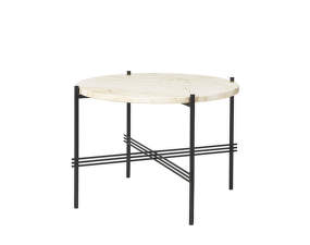 TS Side Table Ø55, neutral white travertine