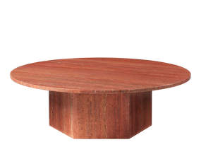Epic Coffee Table Ø110, red travertine
