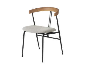 Violin Chair Seat Upholstered, oak oiled / Karakorum 004