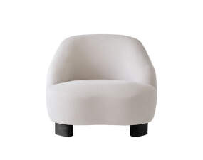 Margas LC1 Lounge Chair, black oak/Linara Stone 266