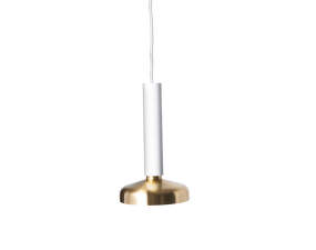 Blend Pendant, traffic white/brass