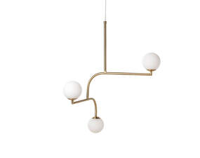 Mobil 70 Pendant, brushed brass