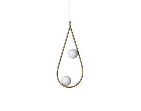 Pearls 65 Pendant, brushed brass