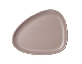 Curve Lunch Plate, warm grey