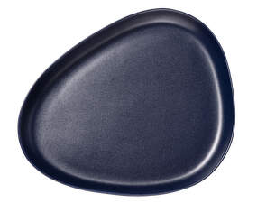 Curve Platter Plate, navy blue