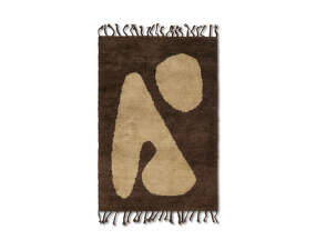 Abstract Rug S, brown/off-white
