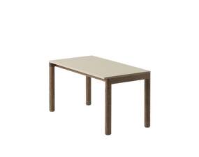 Couple Coffee Table 1 Tile Plain, sand / dark oiled oak