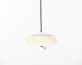 Knot Small Disco PC1037 Pendant Lamp, opaline / white matte