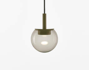 Orbis 150 PC1289 Pendant Lamp, smoke light brown / khaki matte