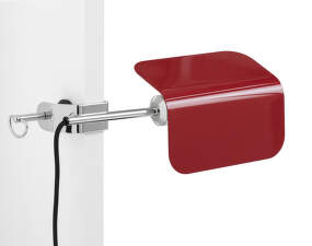 Apex Clip Lamp, maroon red