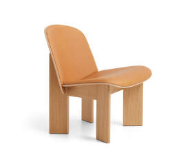 Chisel Lounge Chair, oak / Sense Cognac