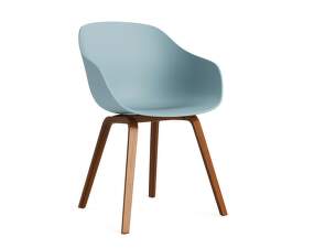 AAC 222 Chair Walnut Veneer, dusty blue