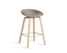 AAS 32 Bar Stool Low Oak Veneer, khaki