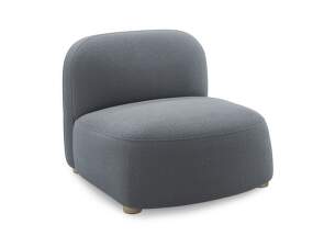 Gem Lounge Chair, Brusvik 94 grey blue