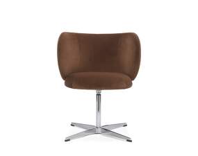 Rico Dining Chair Swivel Rich Velvet, soft brown