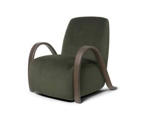 Buur Lounge Chair Rich Velvet, pine