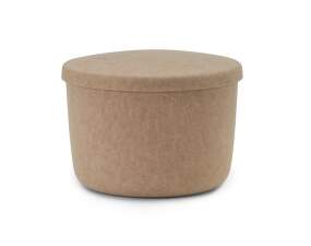 Hide Storage Pouf Small, sand