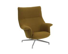 Doze Lounge Chair Swivel, Hearth 8 / polished aluminum