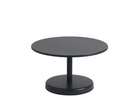 Linear Steel Coffee Table Ø70, black