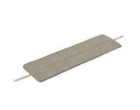 Linear Steel Bench Seat Pad 110, light grey