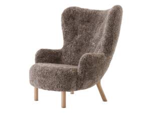 Petra VB3 Lounge Chair, oak / sheepskin Sahara