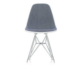 Eames Plastic Side Chair DSR, full padded