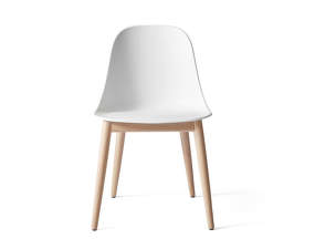 Harbour Side Chair Wooden Base, white / natural oak