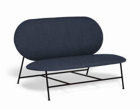 Oblong Sofa, dark blue