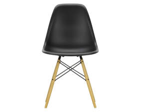 Eames Plastic Side Chair DSW, deep black