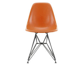 Eames Fiberglass Side Chair DSR, red orange