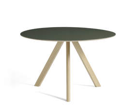 Copenhague CPH 20 Table Ø120, oak/green linoleum