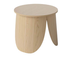 Peyote Coffee Table Ø56, white pigmented oak