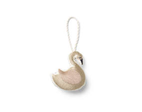 Embroidered Ornament - Swan