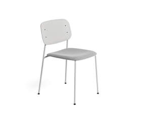Soft Edge 40 Chair, grey steel base / grey oak