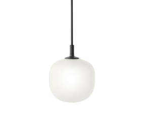 Rime Pendant Lamp Ø12, opal/black