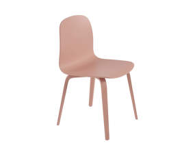 Visu Chair Wood Base, tan rose