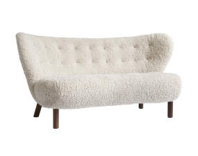 Little Petra VB2 Sofa, walnut / sheepskin