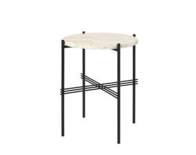 TS Side Table Ø40, neutral white travertine