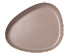 Curve Platter Plate, warm grey