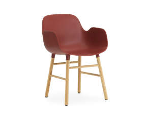 Form Armchair Oak, red