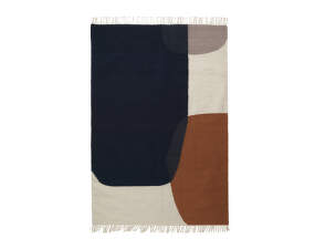 Merge Kelim Rug Medium, dark blue