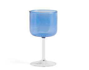Tint Wine Glass, Set of 2, blue and clear