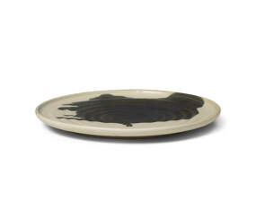 Omhu Plate Small, off-white/charcoal
