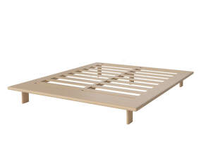 Haven Bedframe 186, white pigmented oak