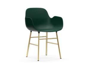 Form Armchair Brass, green