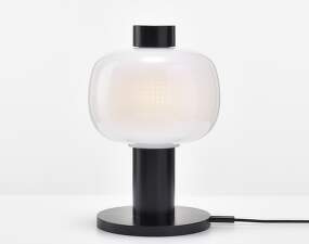 Bonbori Small PC1164 Table Lamp, triplex opal / black matte