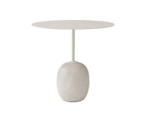 Lato Side Table LN9, ivory white/crema diva marble