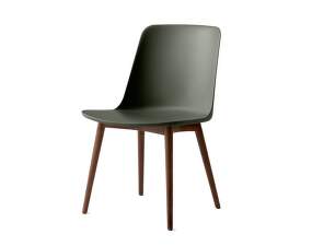 Rely HW71 Chair, walnut/bronze green