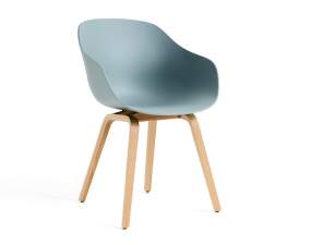 AAC 222 Chair Oak Veneer, dusty blue