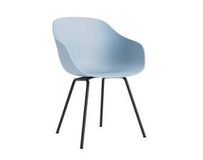 AAC 226 Chair Black Powder Coated Steel, slate blue